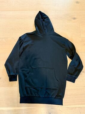 H & M sweatshirt dress black SMALL